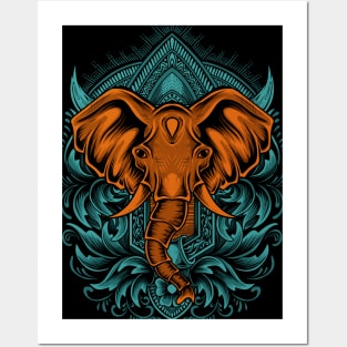 Gajah Elephant Posters and Art
